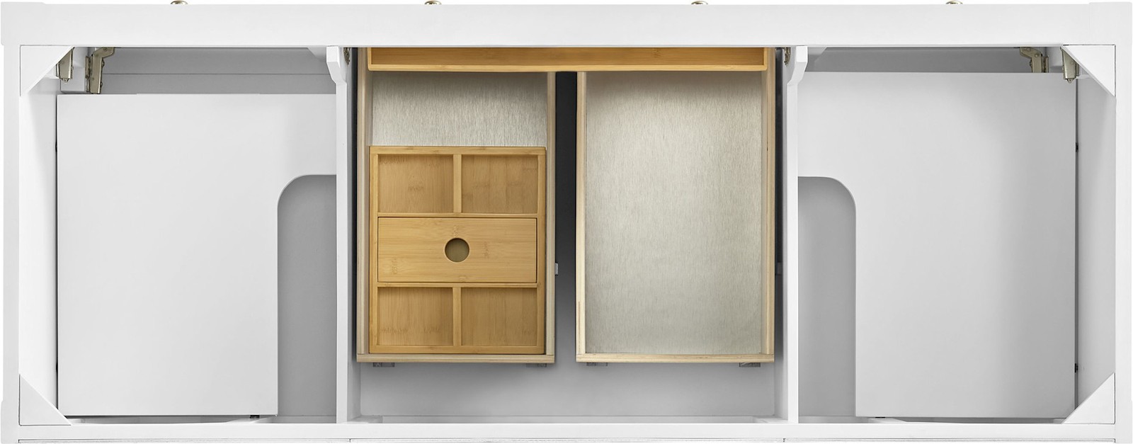 James Martin Vanities 330-V60D-FEJP Breckenridge 60″ – Whitewashed Oak