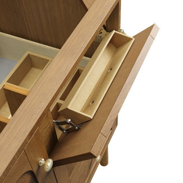 36″ James Martin Laurent 545-V36-HNO Single Vanity Cabinet Honey Oak