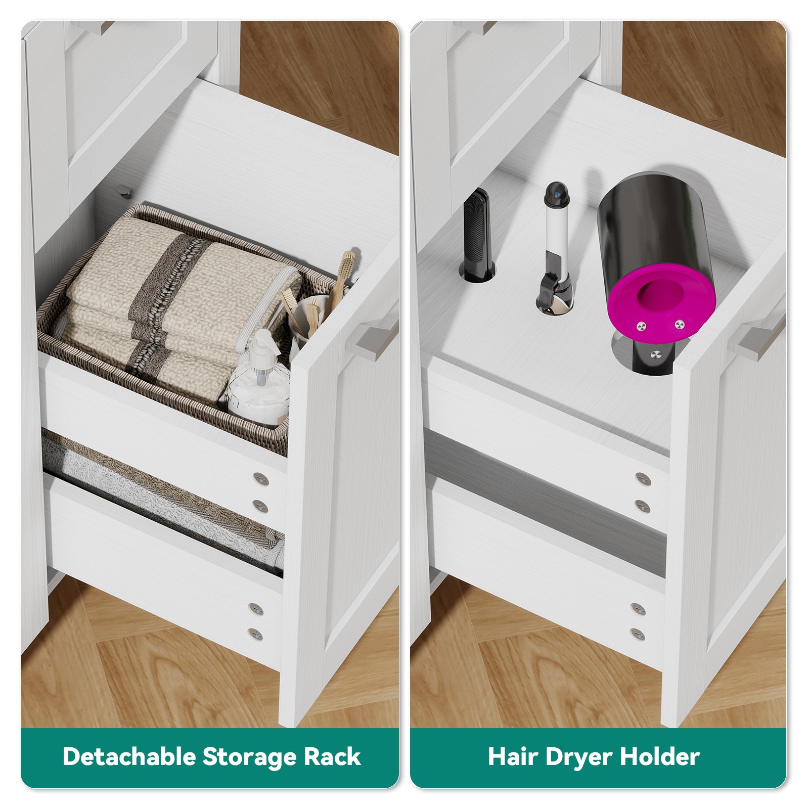 36″ Vessel Sink Bathroom Vanity Set – Faucet, Pop-Up Drain & Soft-Close Cabinet