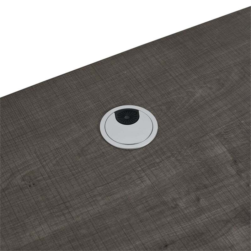 24 in. Single Vanity in Gray Oak finish with Solid Surface Resin White Sink