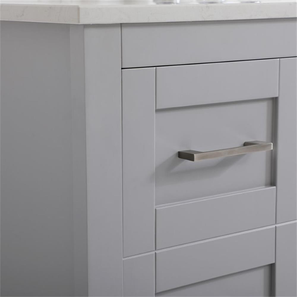 Elegant Decor Aubrey 48″ Single Quartz Top Bathroom Vanity in Gray