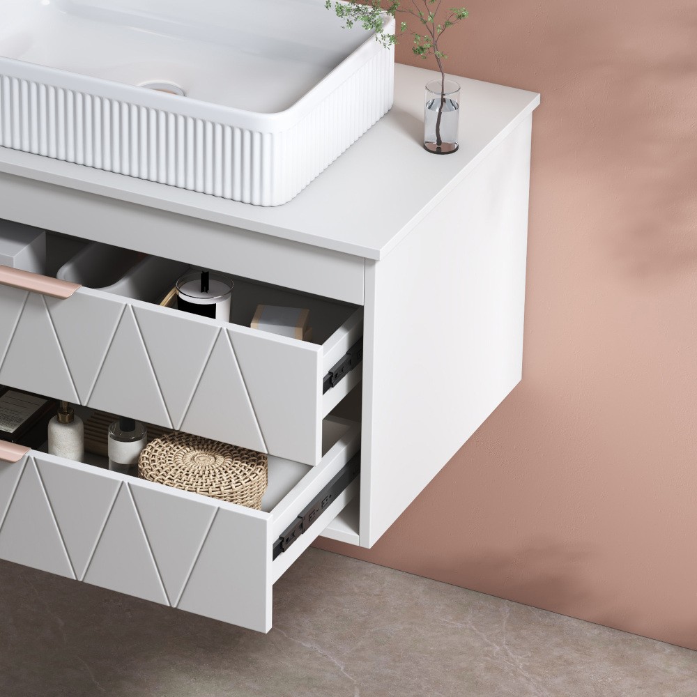 31.5 Inches Floating Single Small Bathroom Vanity with Sink