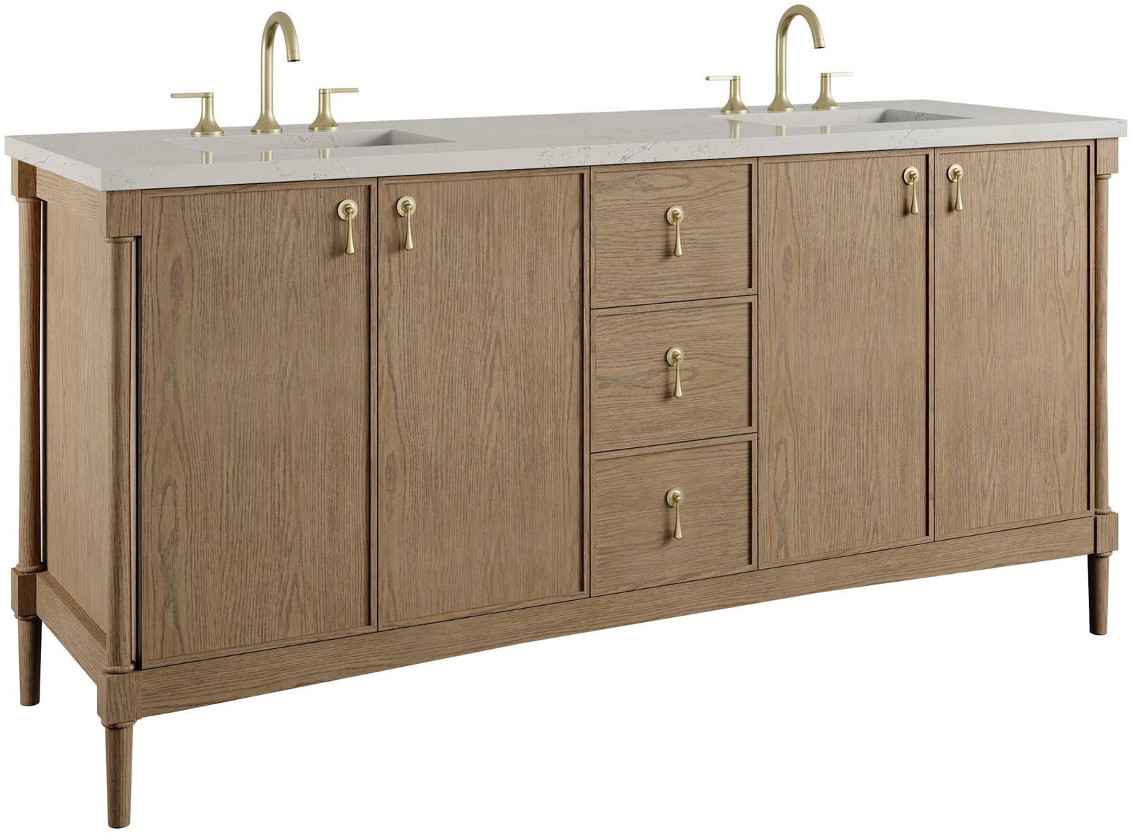 James Martin Vanities D680-V72-3SFR Kinnsden 72″ – Sable Oak