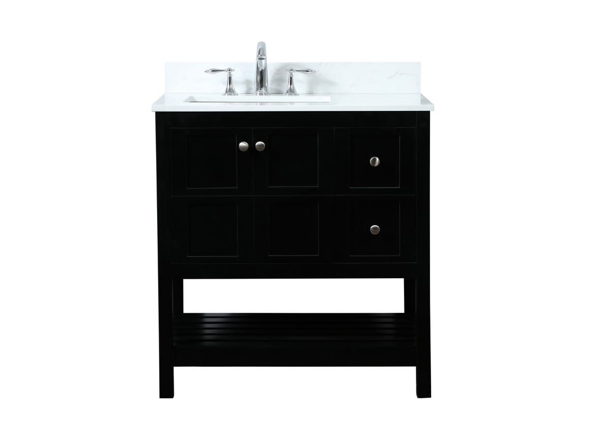 Elegant Lighting VF16432-BS Theo 32″ – Black