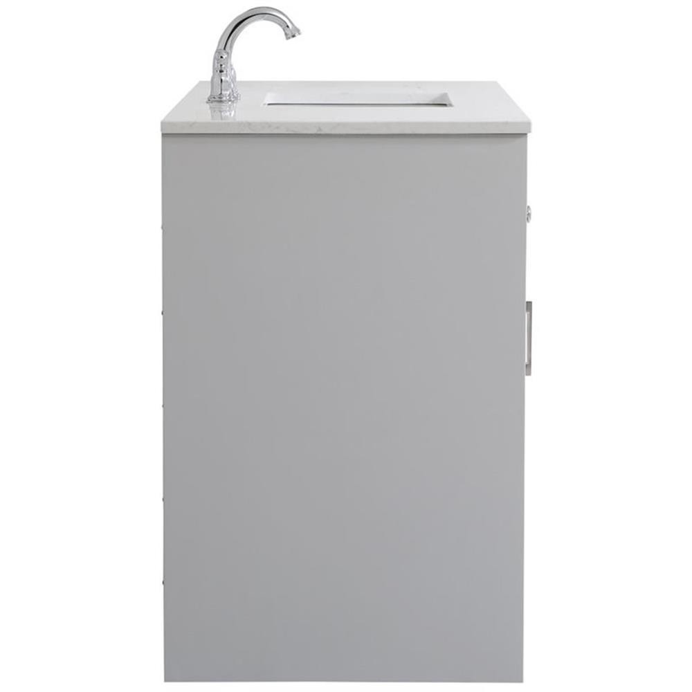 Elegant Decor Moore 48″ Single Quartz Top Bathroom Vanity in Gray