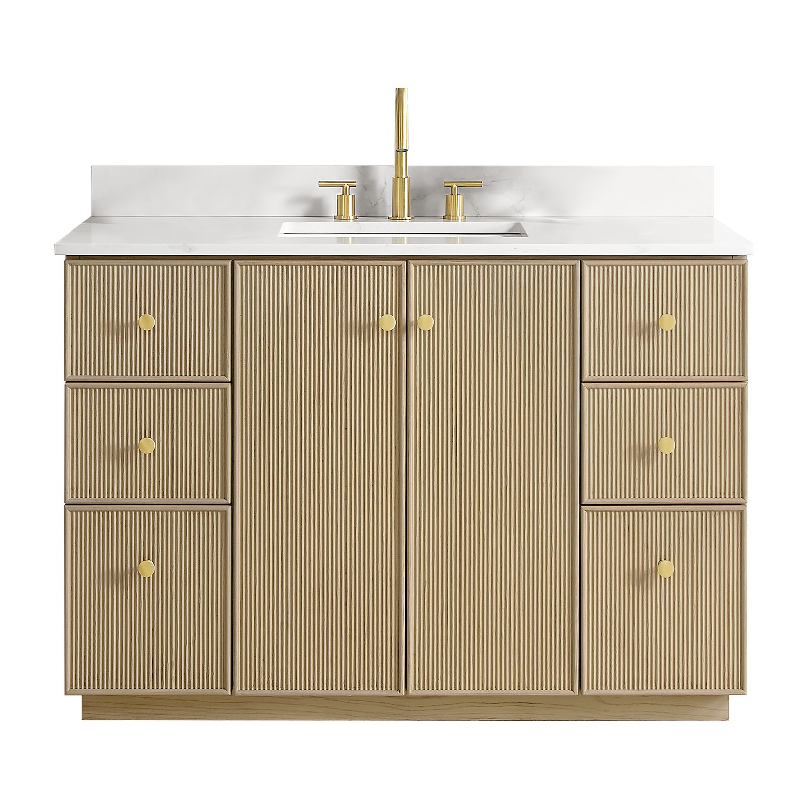 Miseno MV-NM-OZA48-WQT Oza 48″ – Aged Natural Oak