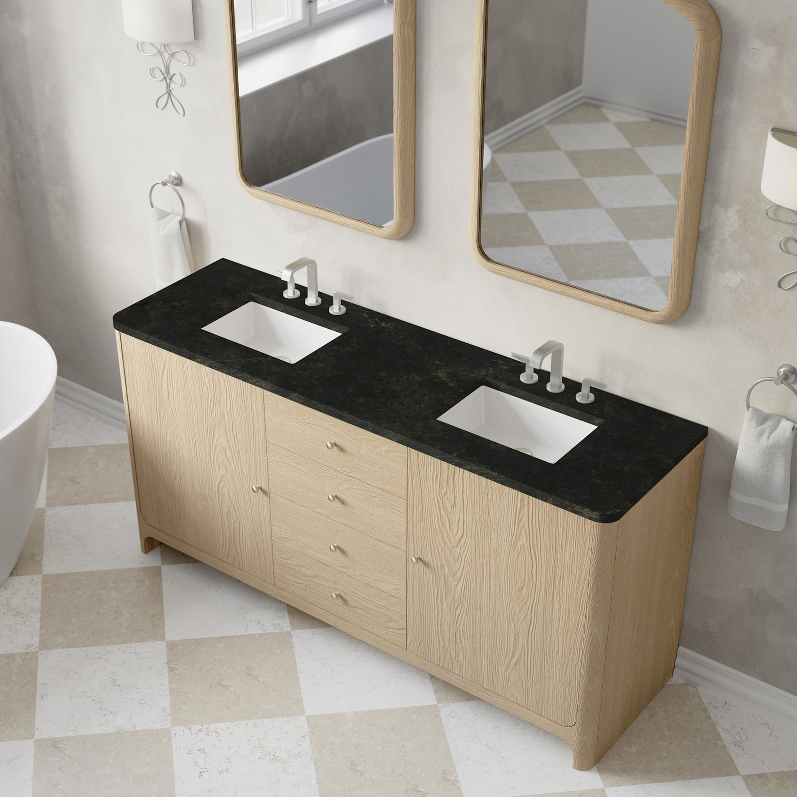 James Martin Vanities D125-V72-WPHT Gracyn 72″ – Coastal DriftWood