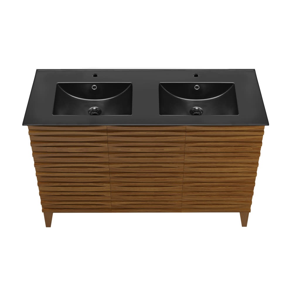 Swiss Madison SM-BV557D Cascade 48″ – Brown Oak / White
