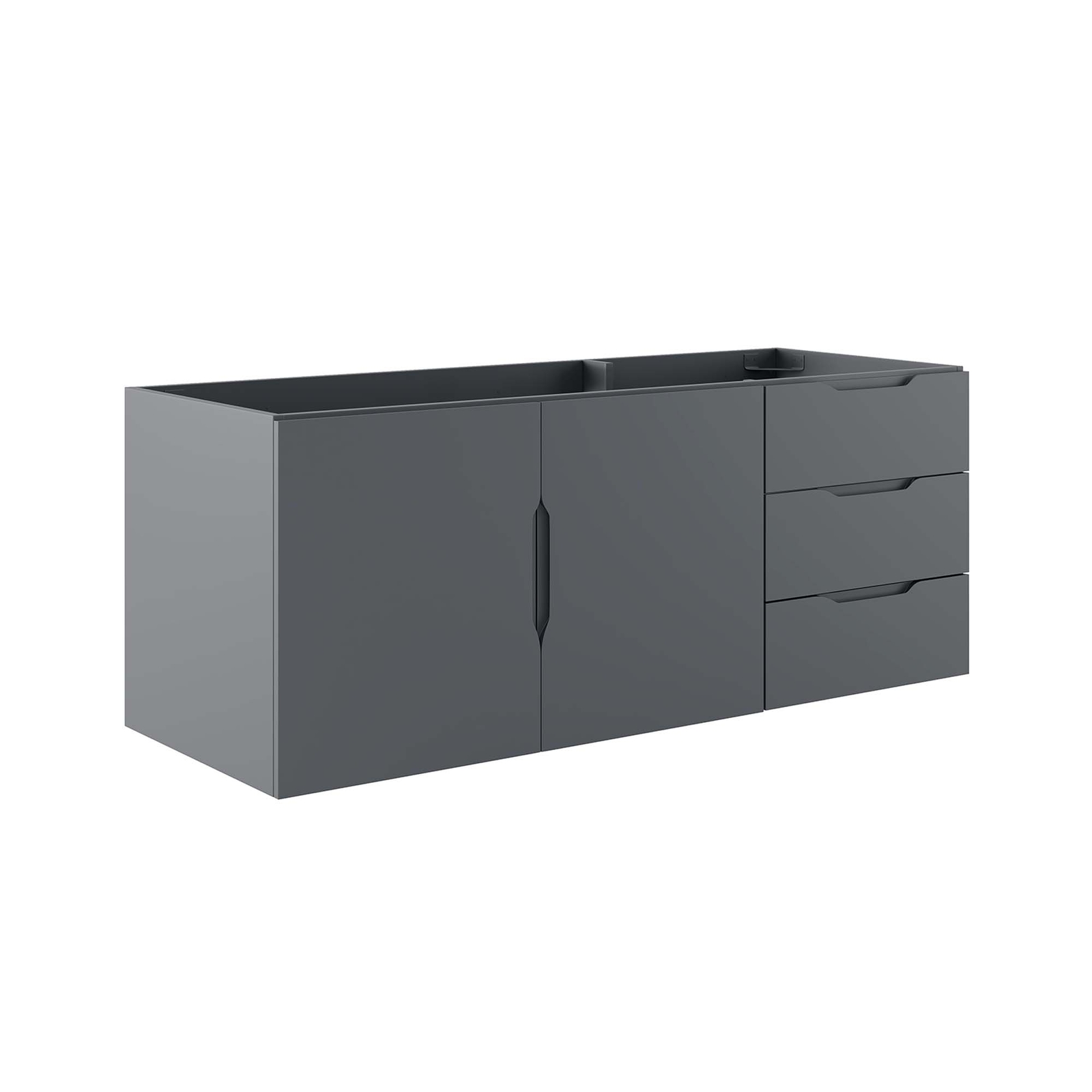 Vitality 48″ Double or Single Sink (Not Included)Bathroom Vanity Cabinet in Gray