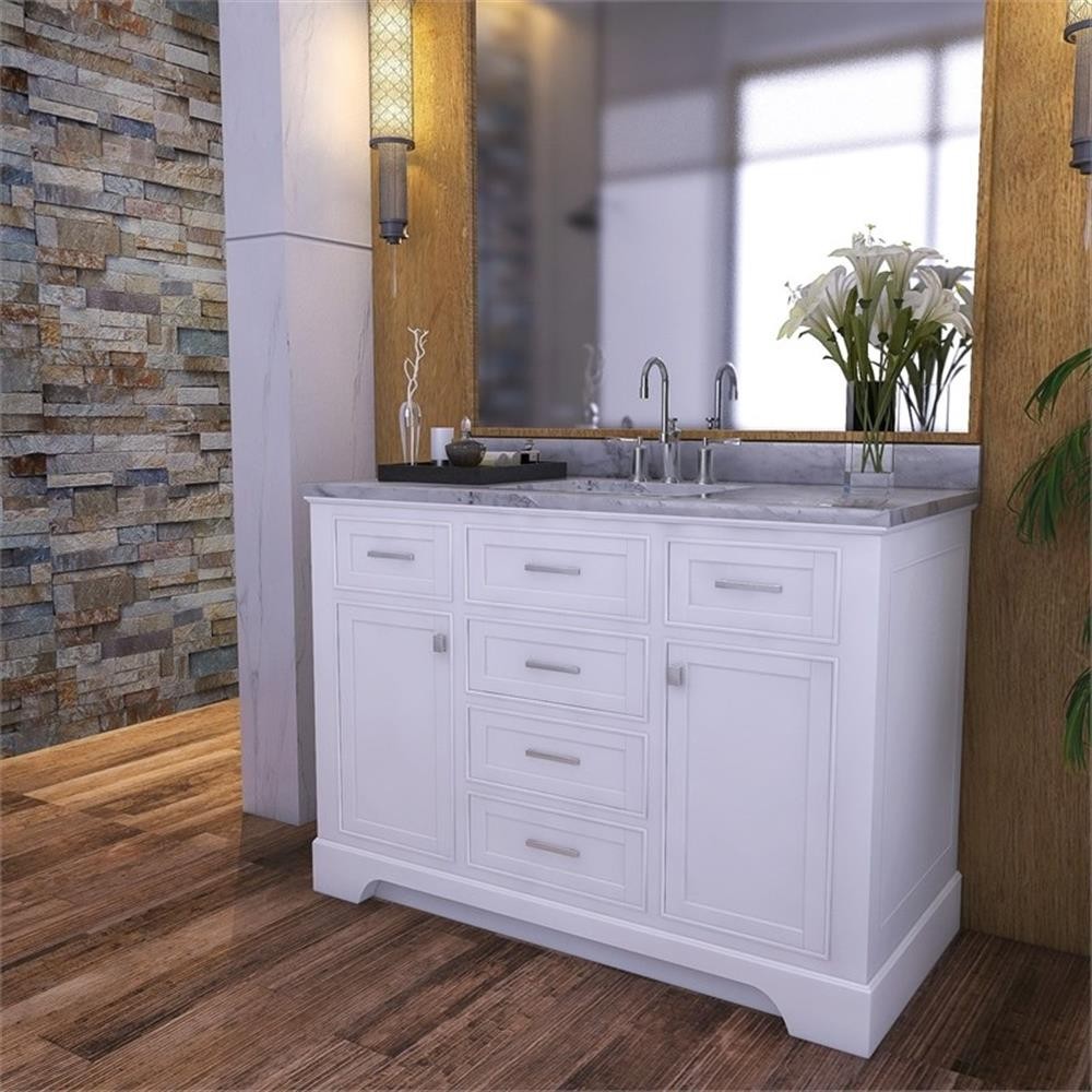 Maklaine 48″ Single Vanity in White
