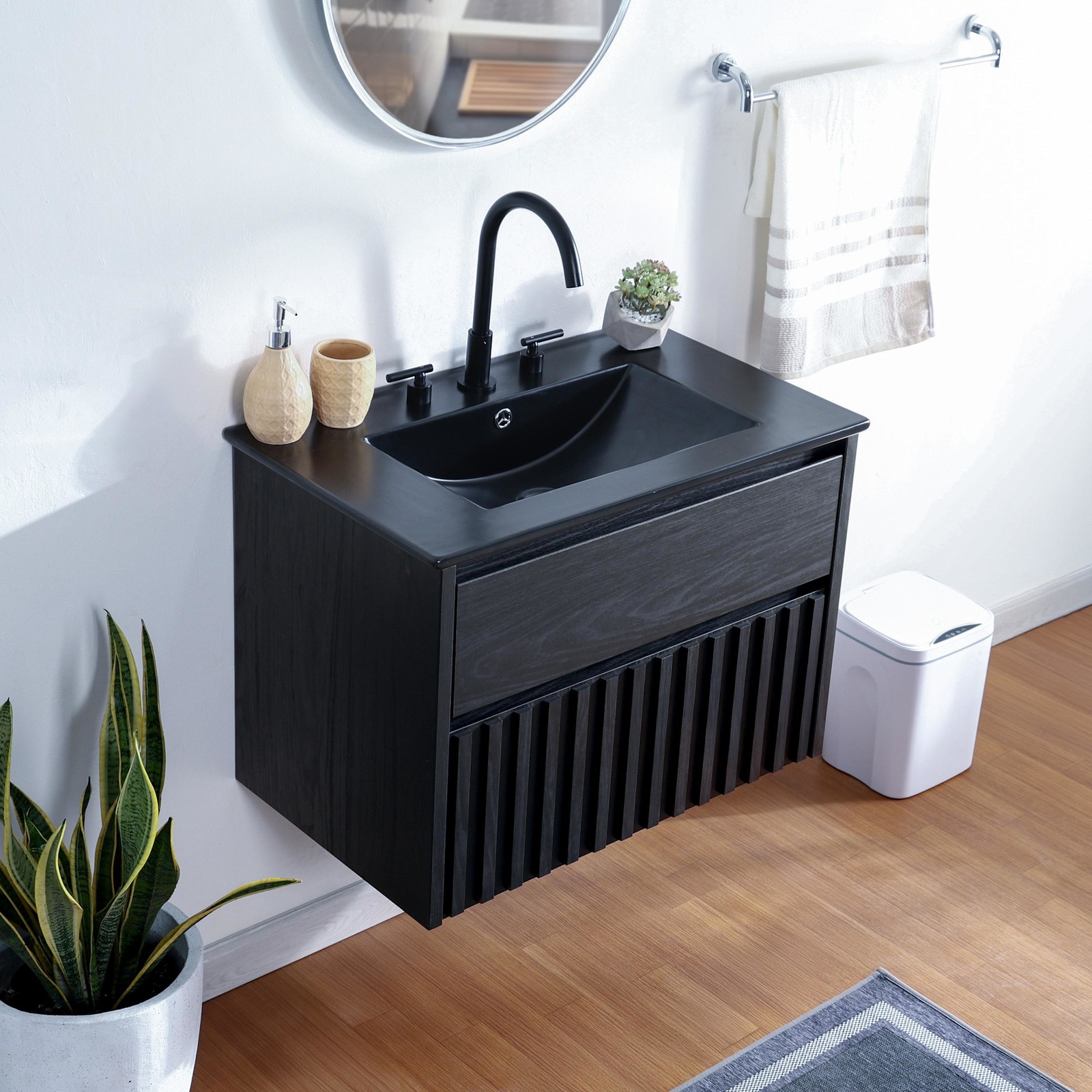 JONATHAN Y Lighting VAN1017 Sherwin 29″ Single Wall Mounted – Black