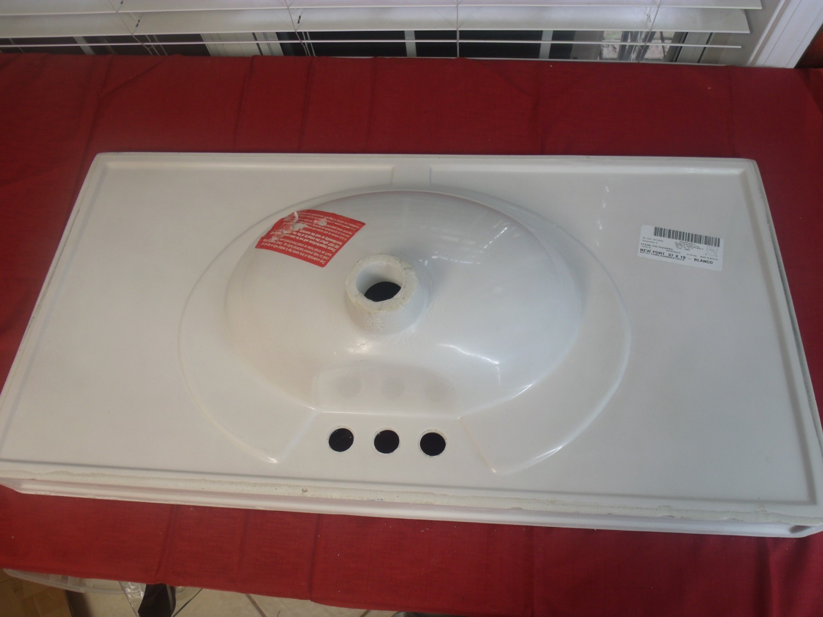 Newport 37″ X 19″. AB Engineered Composite Vanity Top in White