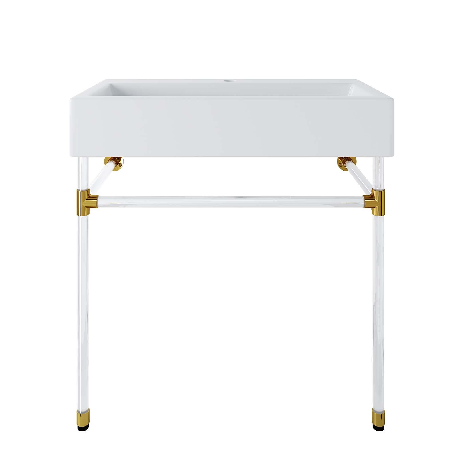 Modway Redeem 32″ Wall-Mount Acrylic Bathroom Vanity