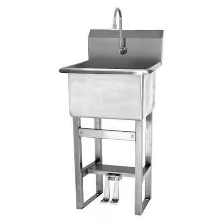 Sani-Lav U18182 Utility Sink 18 In X 18 In, 1, 1, Floor Mount, 14 Ga. 304