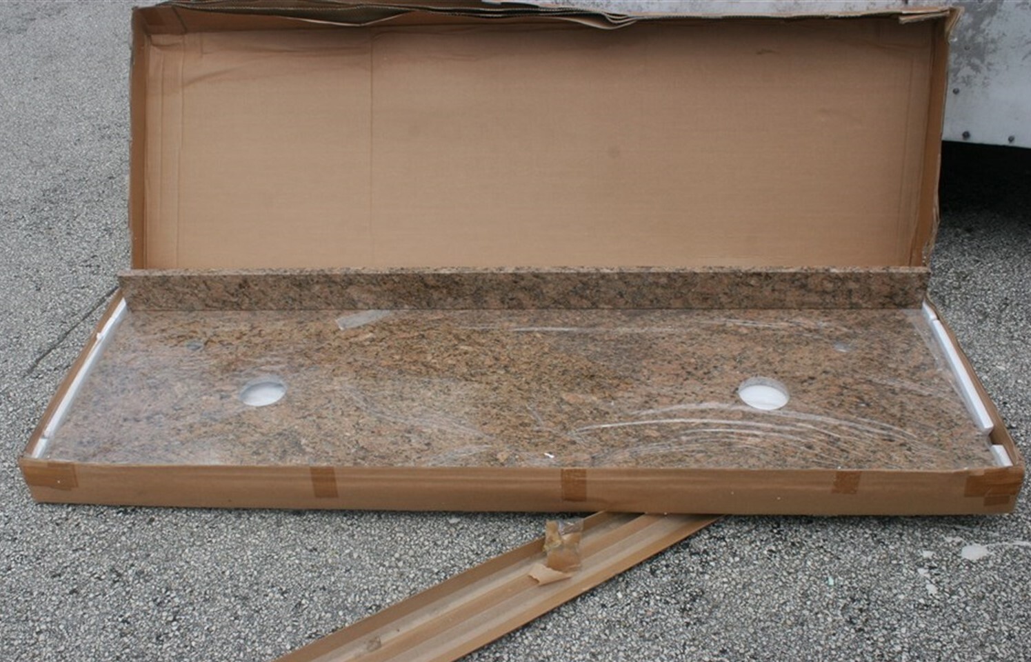 Granite Bathroom Vanity Top ONLY Trevi Series 72×22″ Giallo Veneziano $2,050