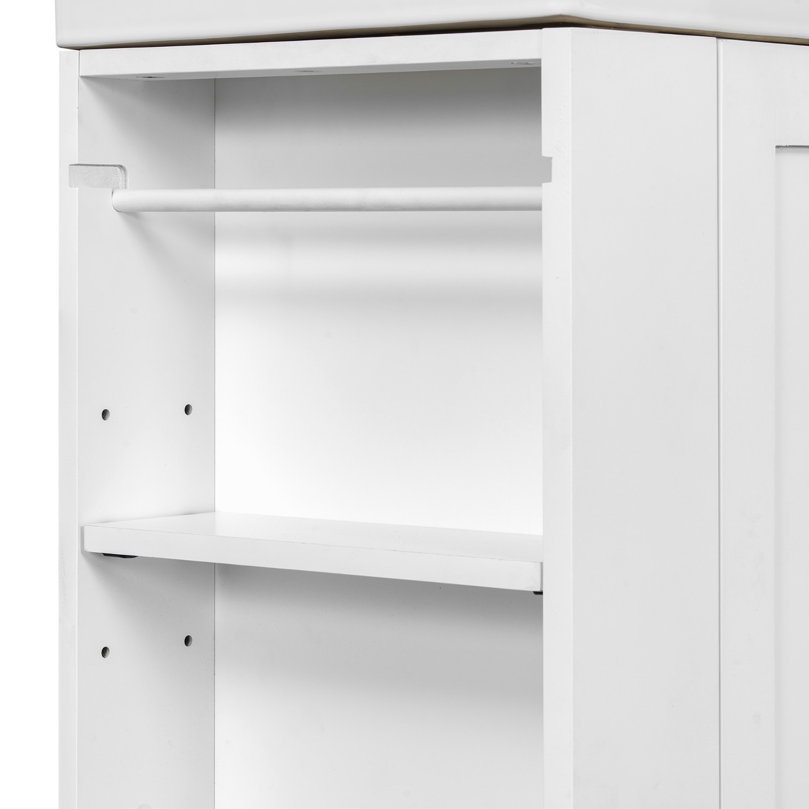 20 Inch Bathroom Vanity Storage Cabinet With Ceramic Sink Storage Drawer Shelf