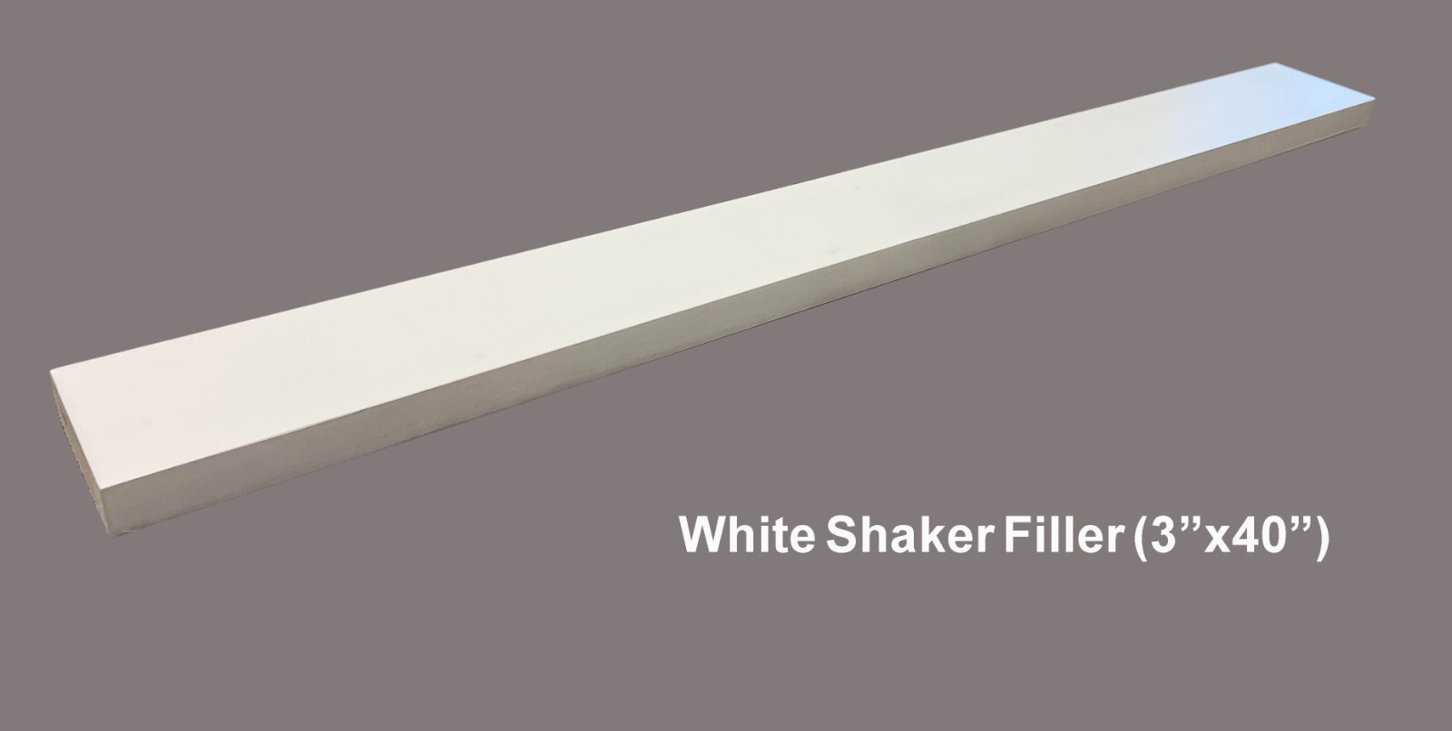 New White Shaker Cabinet 3″ Filler WS-WF340