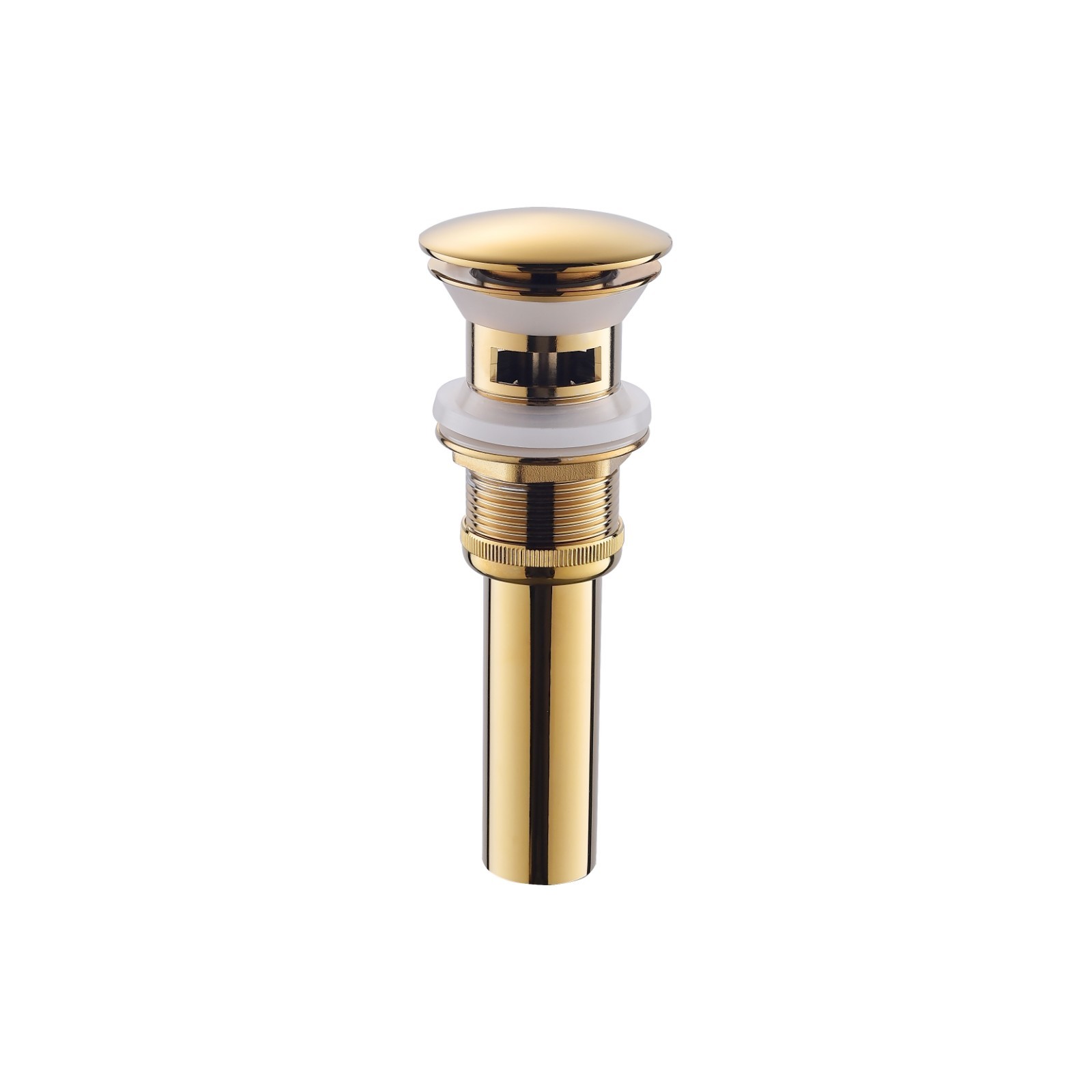 Bathroom Faucet Vessel Vanity Sink Pop Up Drain Stopper with Overflow Brass Body
