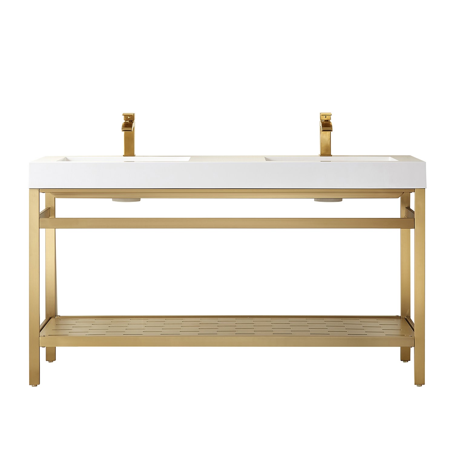 Miseno MV702860M-NM Ablitas 60″ – Brushed Gold / White