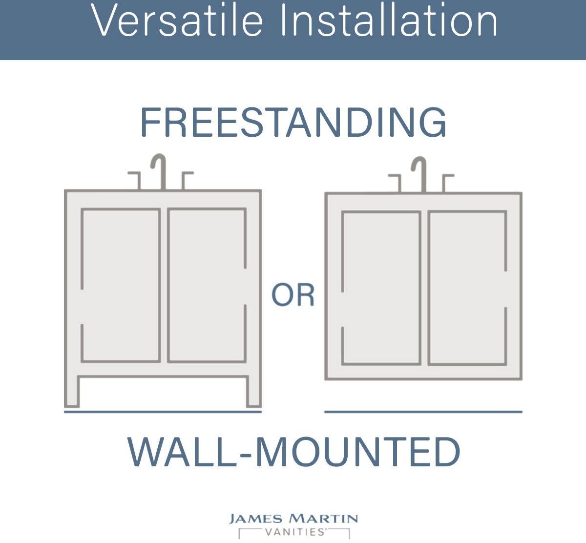 James Martin Vanities E444-V30-3WZ Addison 30″ – White