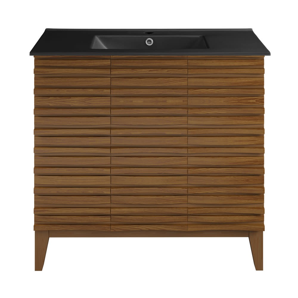 Swiss Madison SM-BV471 Cascade 36″ – Brown Oak / Matte Black