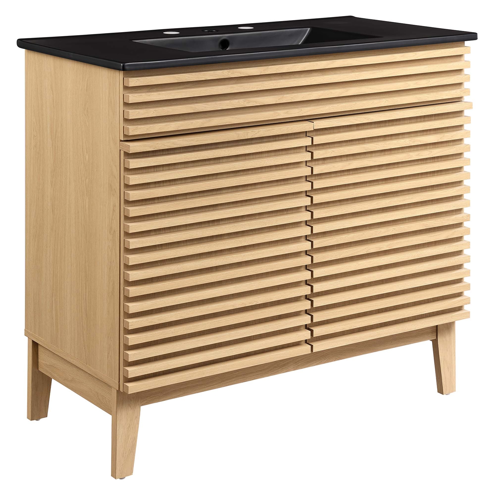 Modway Render 36″ Bathroom Vanity in Oak Black