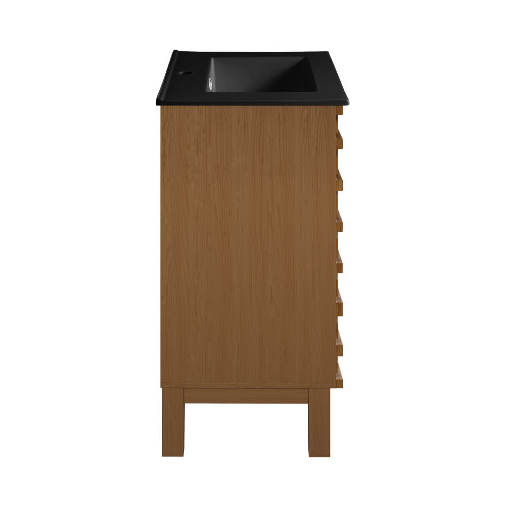 Swiss Madison SM-BV560 Cascade 18″ – Brown Oak / Matte Black