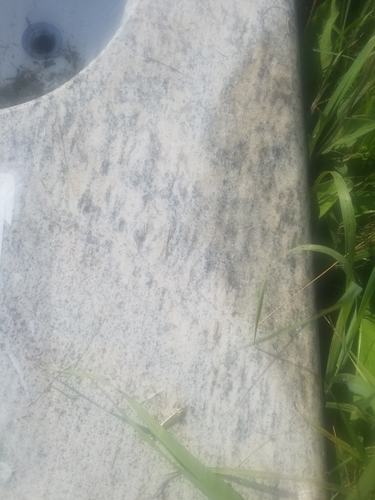 Granite Top with Under Mount White Oval Sinks Bathroom