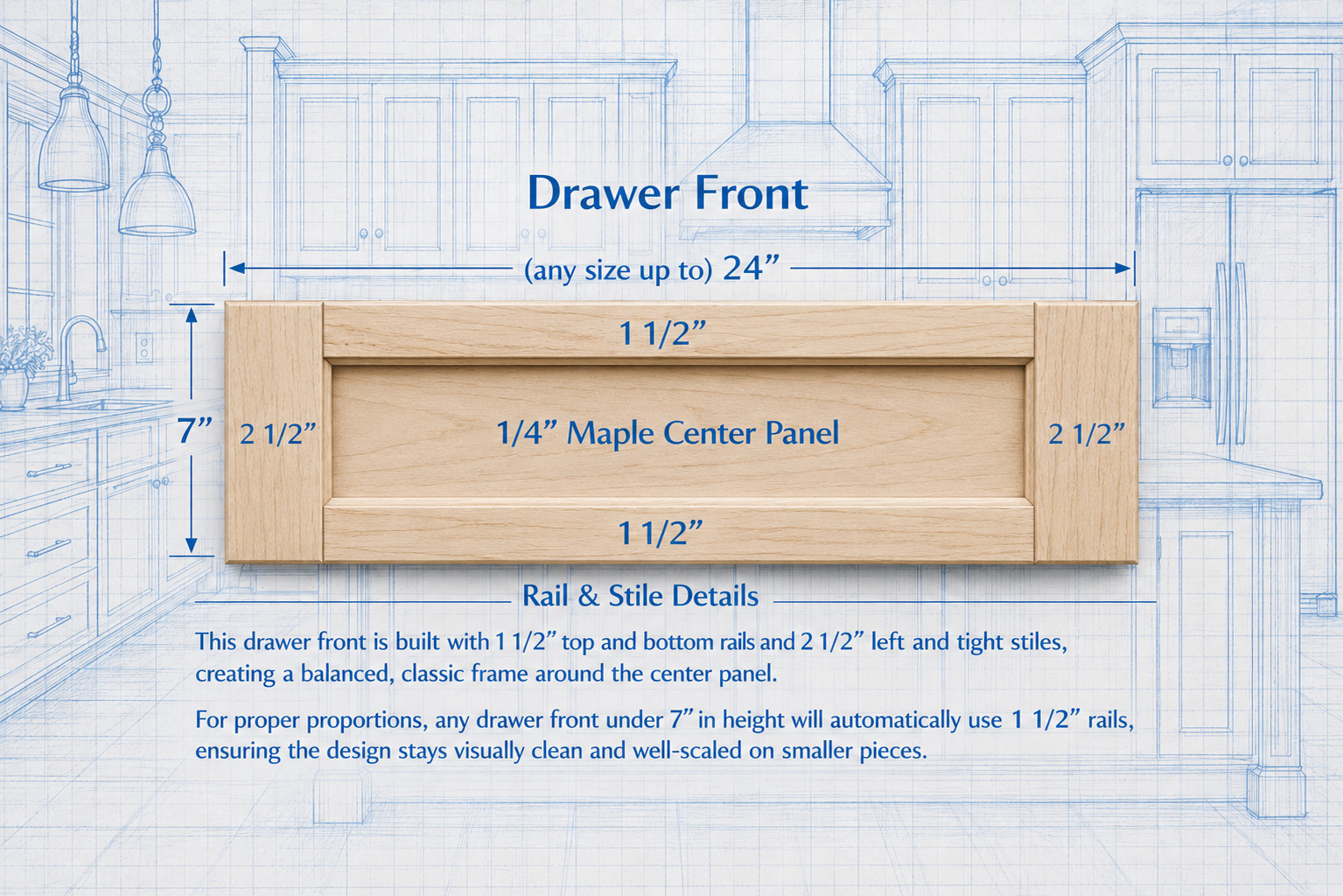 Replacement Maple Shaker Cabinet Doors $ 13.00 sq. ft.