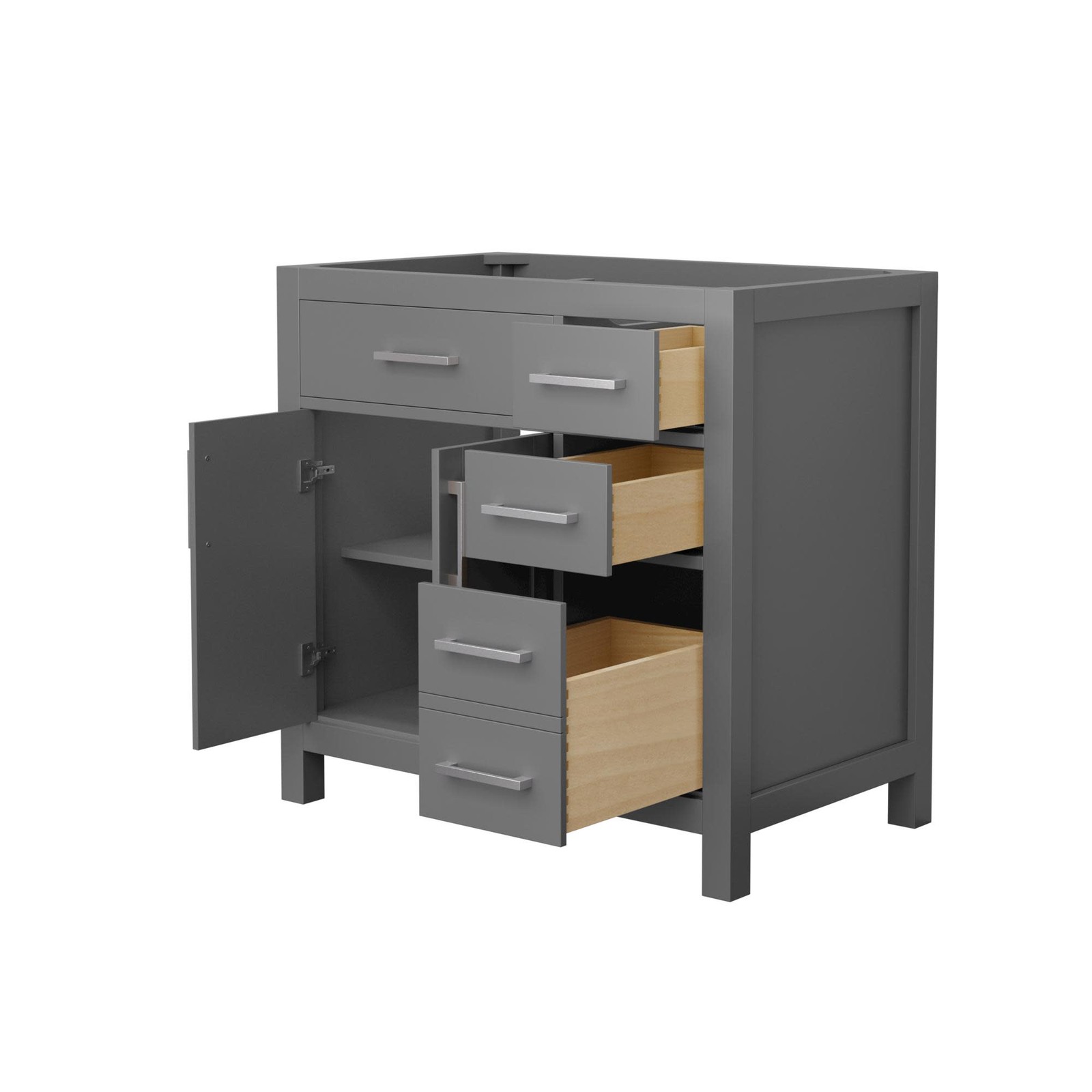 Wyndham Collection WCG242436S-CX-MXX Beckett 36″ Single – Dark Gray / Matte