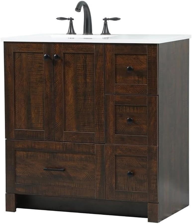 Elegant Kitchen and Bath – VF2832EX – 32 Inch Single Bathroom Vanity in Expresso
