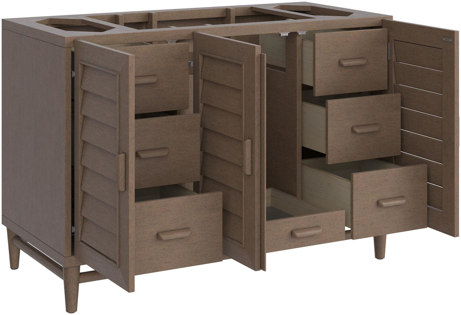 James Martin Vanities 620-V48-1WZ Portland 48″ Single Basin Wood – Wood