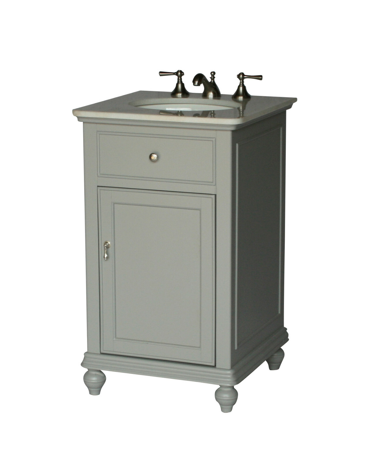 21-Inch Contemporary Style Single Sink Bathroom Vanity Model 2609-G