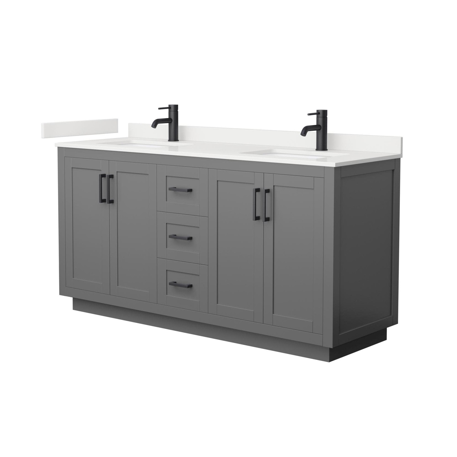Wyndham Collection WCF292966D-QTZ-UNSMXX Miranda 66″ – Dark Gray / Giotto Quartz
