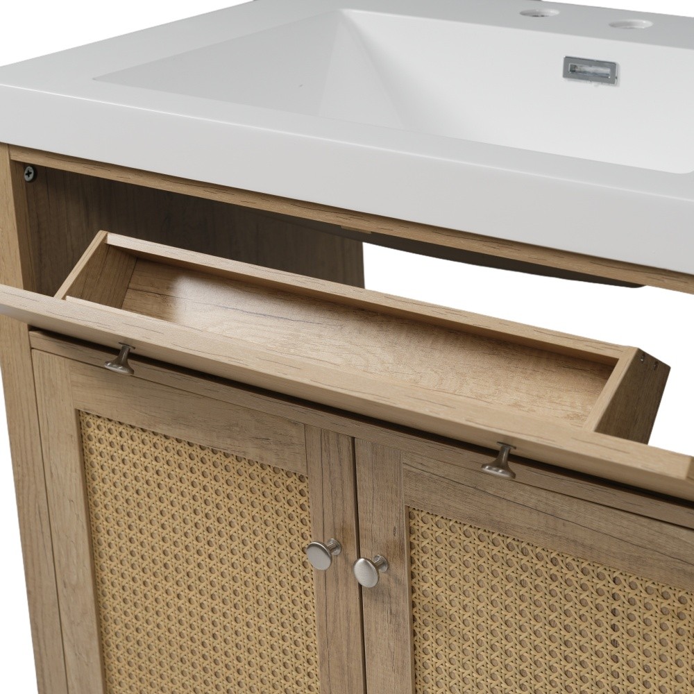 60 Inch Bathroom Vanity with Double Sink ( SMC Sink ), Large Storage Space