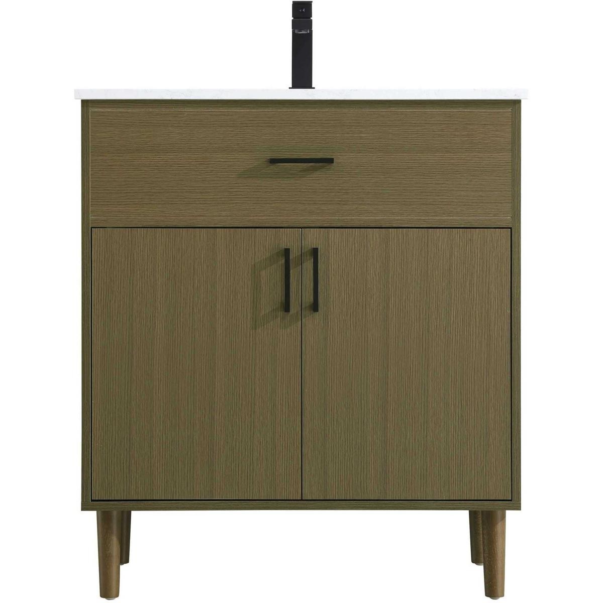 Elegant Lighting VF25030MCB Chandler Vanity Chestnut Brown