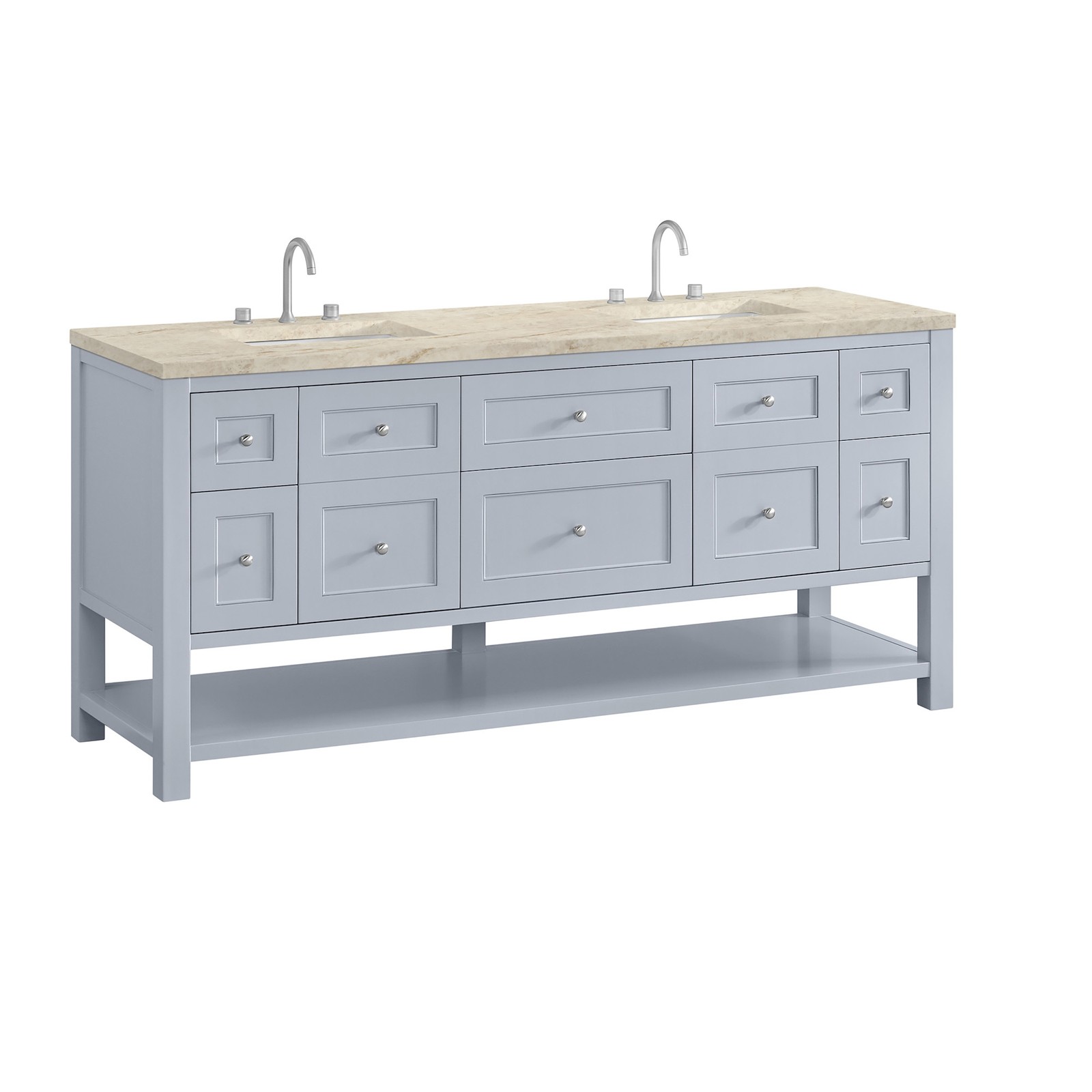 James Martin Vanities 330-V72-3TJR Breckenridge 72″ – Light Natural Oak