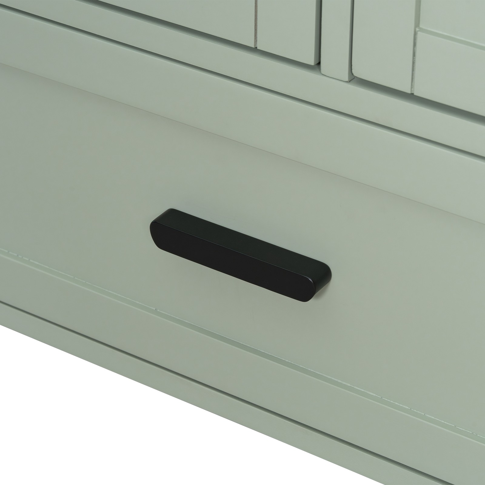 24″ Bathroom Vanity w/Ceramic Sink Modern Freestanding Vanity Cabinet w/3 Doors