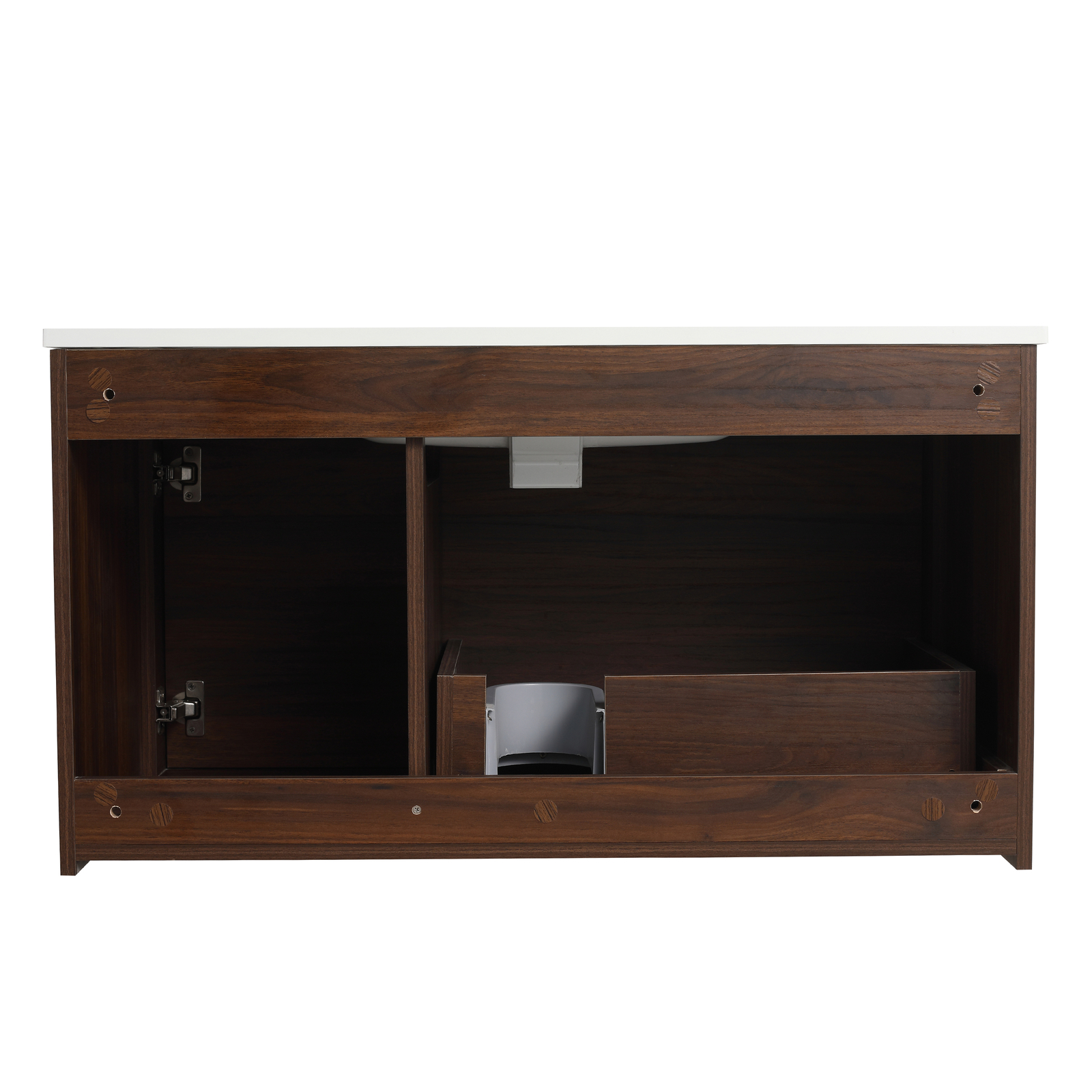 36″ Modern Floating Wall Mount Bathroom Vanity Cabinet W/Basin Sink Walnut Color