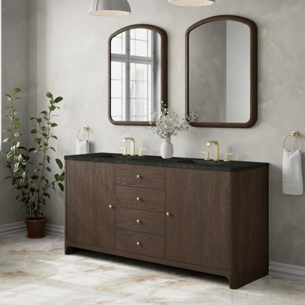 72″ James Martin Gracyn D125-V72-SBL-WPHT Double Vanity Cabinet PhantomeEclosTop
