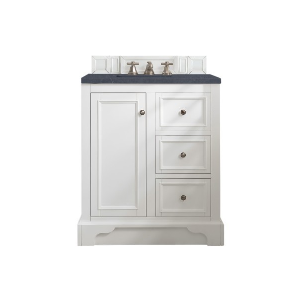 30″ James Martin De Soto 825-V30-BW-3CSP Vanity Cabinet Charcoal Soapstone Top
