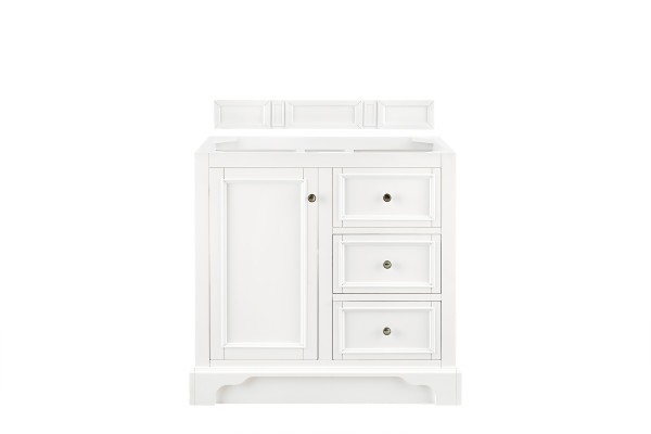 36″ James Martin De Soto 825-V36-BW-3CSP Vanity Cabinet Charcoal Soapstone Top