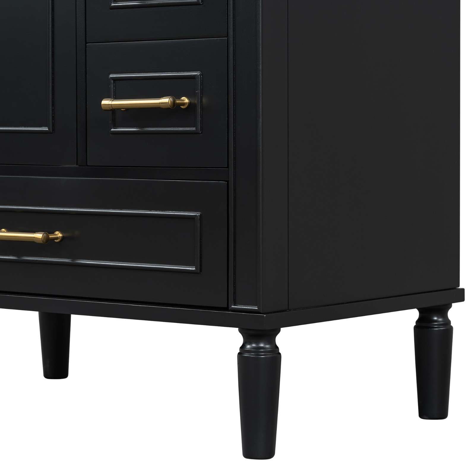 30″ vanity sink Black Floor Standing bathroom vanities with sink Storage Cabinet