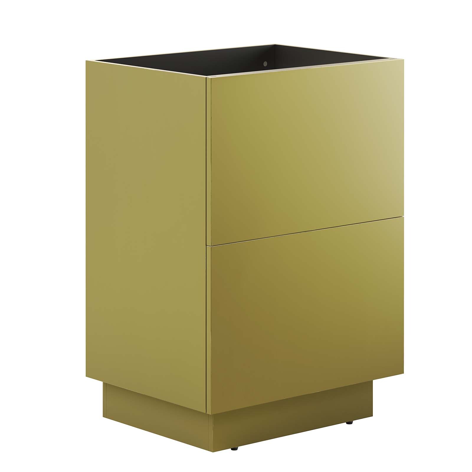 Modway Quantum 24″ Bathroom Vanity in Black Gold