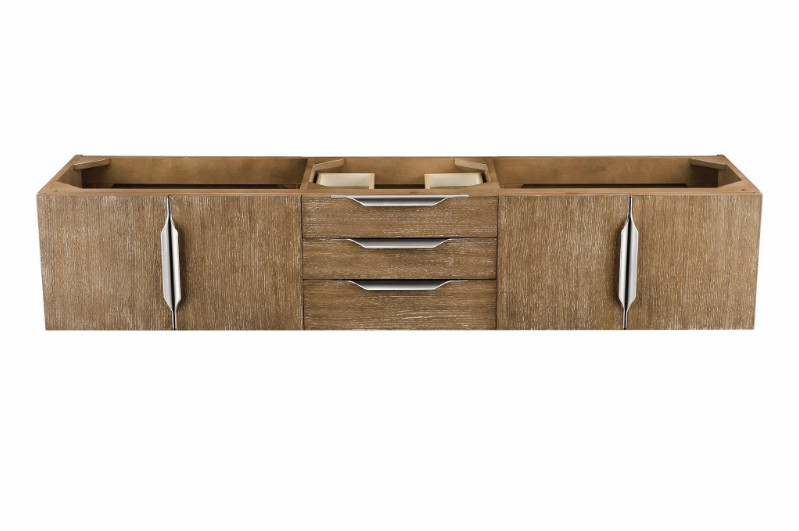 James Martin Mercer Island 72″ Latte Oak Double Vanity Cabinet – 389-V72-LTO-A