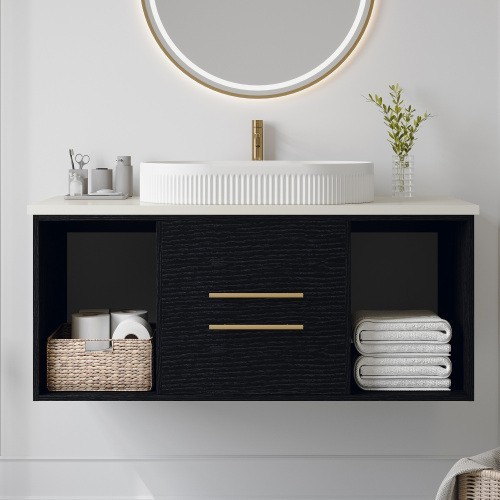 40 inch wide Floating Bathroom Vanity Ceramic Modern Sink Vanity For Bathroom