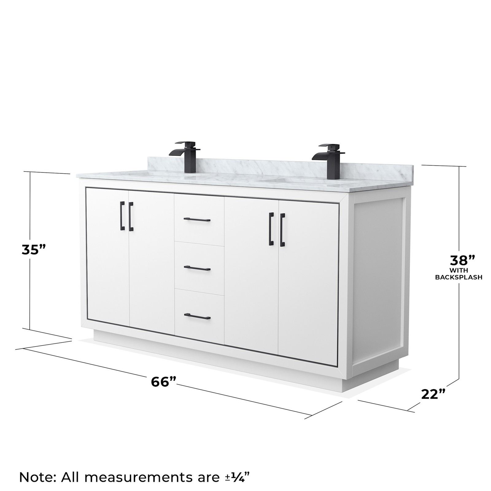 Wyndham Collection WCF1111-66D-NAT-MXX Icon 66″ – Dark Gray / Matte Black