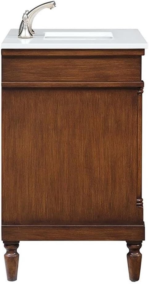 Elegant Decor – VF13030WT-VW – 30 Inch Single Bathroom Vanity in Walnut