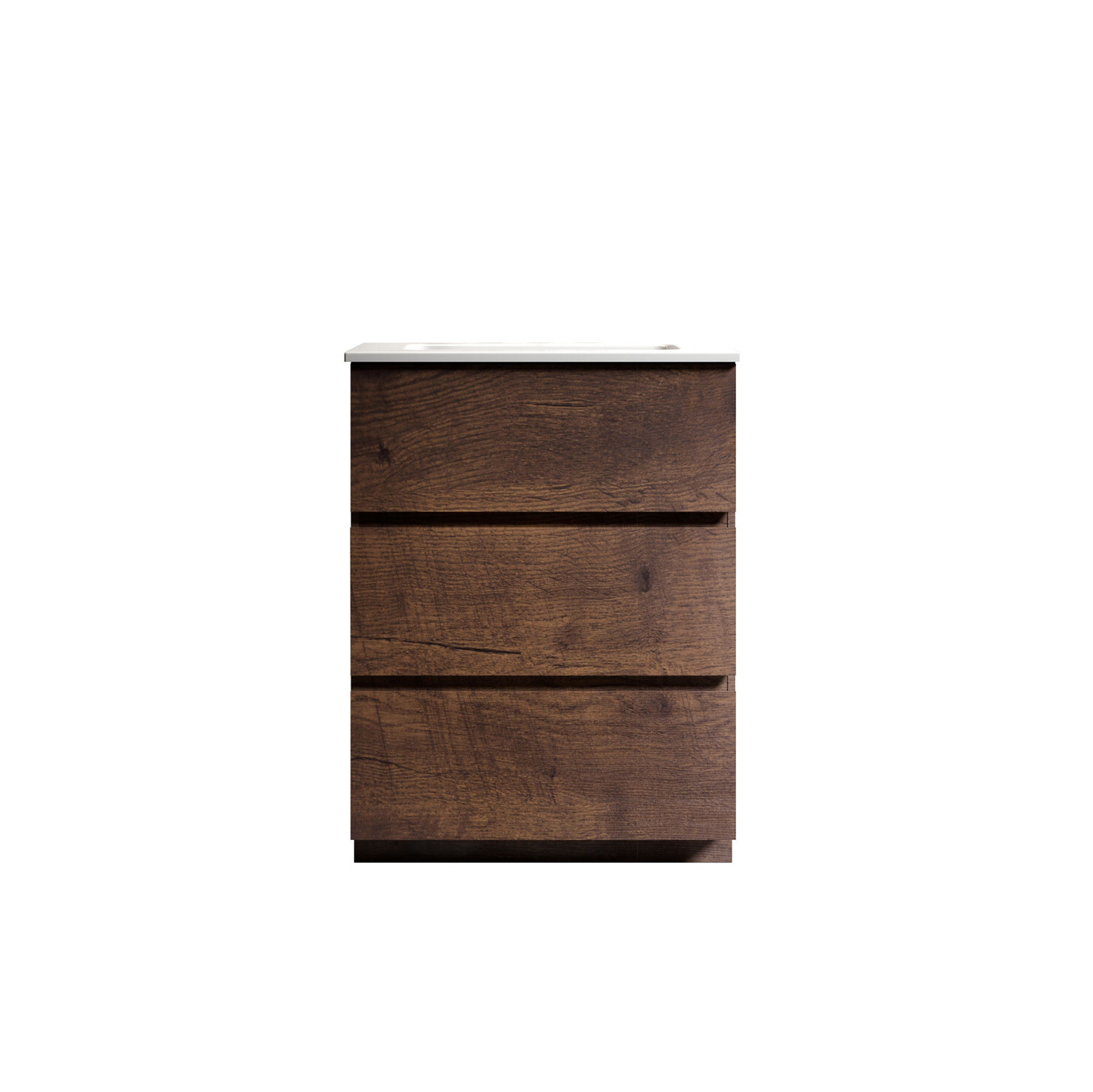 24″ 30″ Bathroom Vanity w/ Sink, Freestanding Vanity Storage Cabinet, 3 Drawers