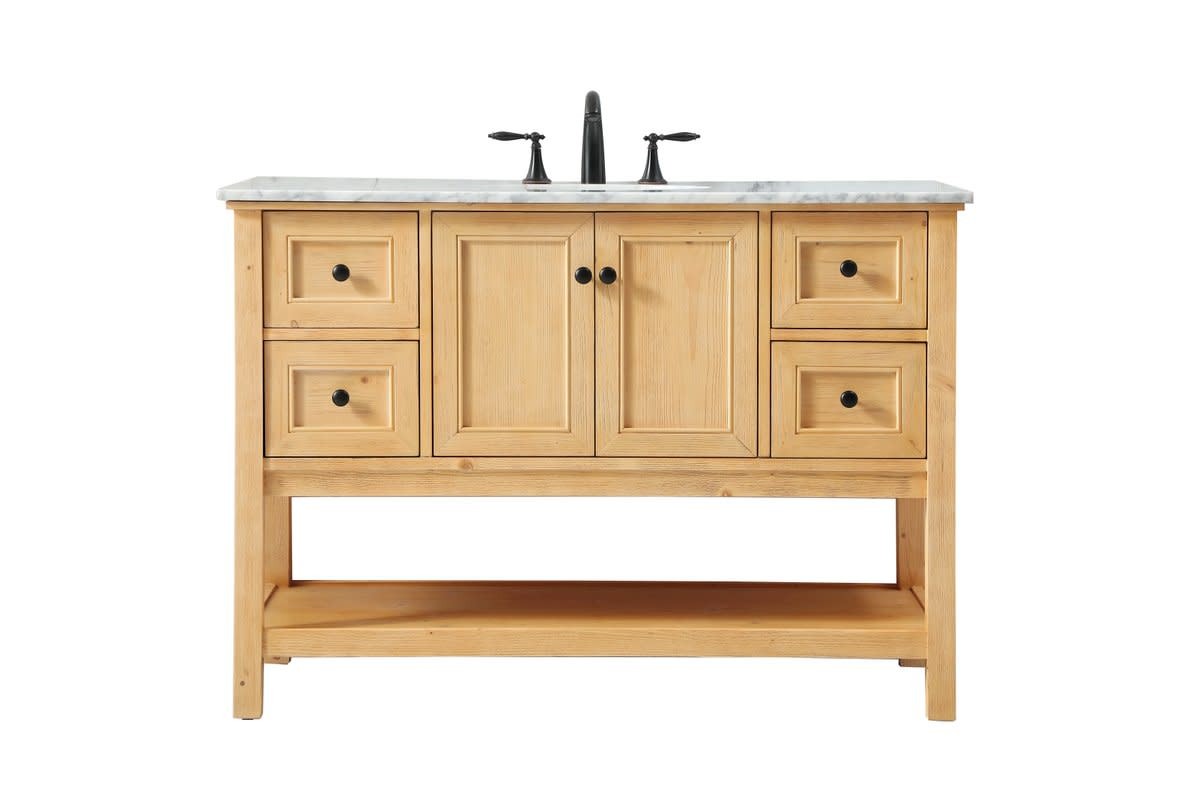 Elegant Lighting VF27048 Metropolis 48″ – Natural Wood